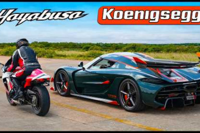 Koenigsegg Jesko v Tuned Hayabusa: DRAG RACE