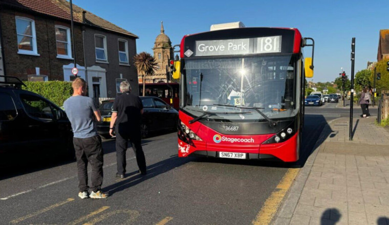 Chaos in UK town as red London buses keep crashing into cars - and 3,600 caught speeding