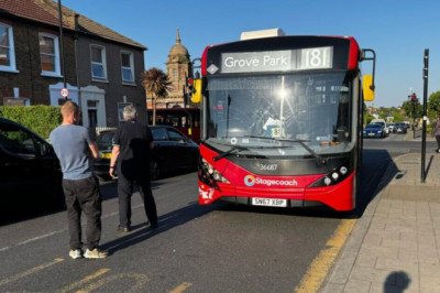 Chaos in UK town as red London buses keep crashing into cars - and 3,600 caught speeding