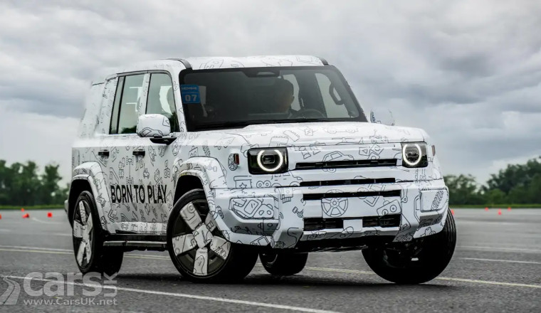 Is this a new Land Rover Defender in CAMOUFLAGE? Nope, it’s the ‘iCar’ V27