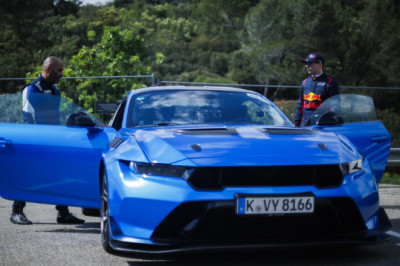 Max Verstappen, Chris Harris and the Ford Mustang GTD
