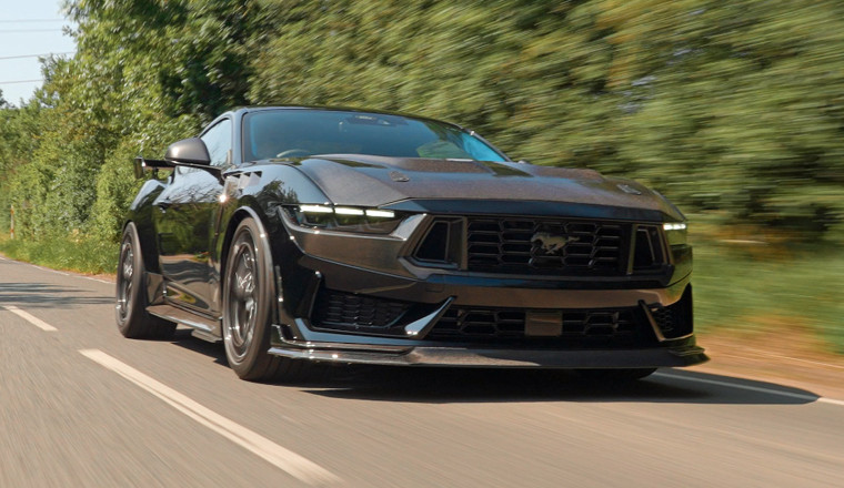 Wild 788hp supercharged Ford Mustang Dark Horse hits UK roads
