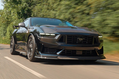 Wild 788hp supercharged Ford Mustang Dark Horse hits UK roads