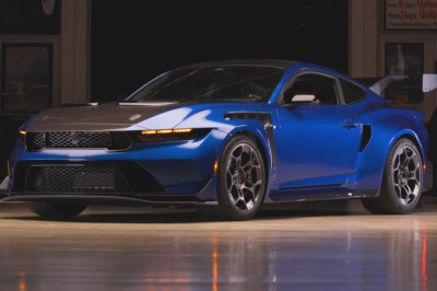 Jay Leno Drives Takes Delivery of His 2025 Ford Mustang GTD