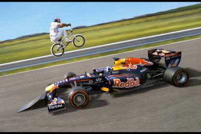 Jumping Over a Moving F1 Car — The Ultimate BMX Challenge
