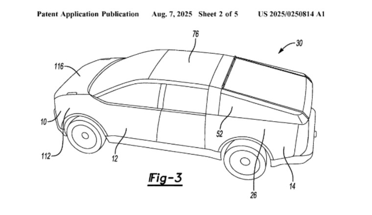 What’s This Mystery EV-Looking Pickup Found in a Ford Patent Filing?