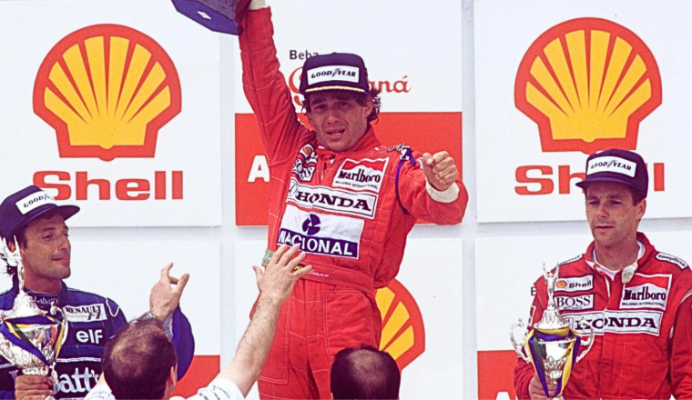 When Senna clinched his emotional debut home win in Brazil