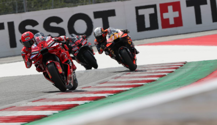 Marquez wins sixth straight MotoGP sprint after Bagnaia start drama