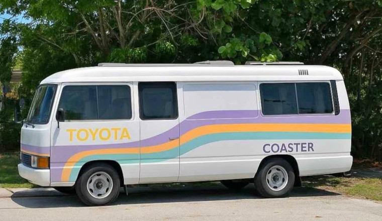 This Toyota Coaster With 6 Feet Of Head Room And A Queen Size Bed Is The Perfect Getaway Vehicle For Tall Kings