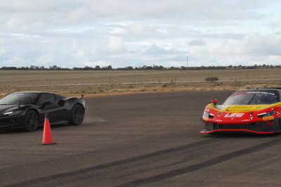 Ferrari 296 GTB Proves its Power Against the 296 GT3 Race Car