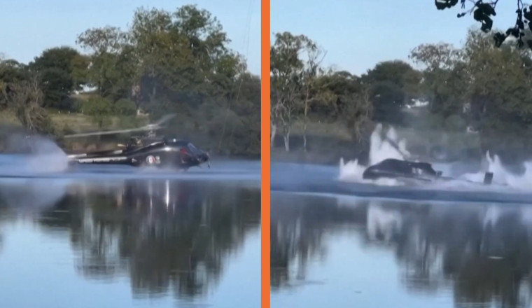 Helicopter Crashes Into Lake While Fighting Wildfire