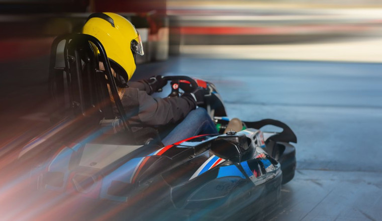 Woman sent flying out of go-kart after crash as people floored by her reaction