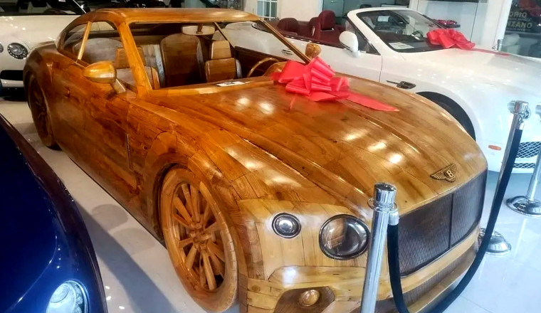 Ever Seen A Wooden Bentley Selling For Nearly $100K? Now You Have