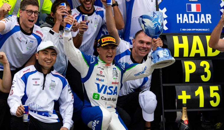 Rookie Hadjar labels 1st F1 podium 'unreal'