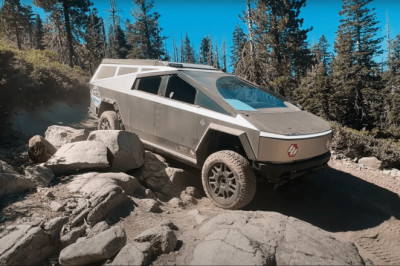 Watch a Tesla Cybertruck Struggle to Finish the Rubicon Trail