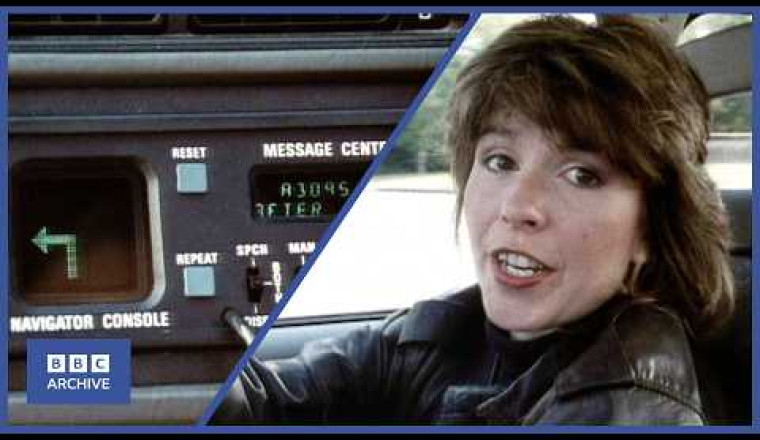 Title: 1986: Satellite Navigation for Cars of the Future | Tomorrow's World | Retro Tech | BBC Archive