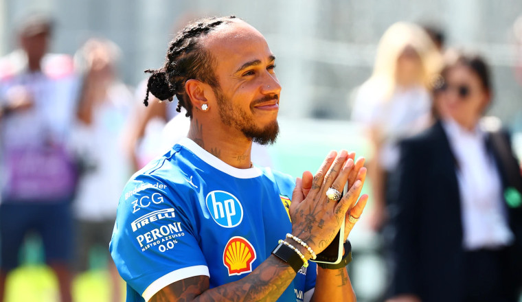 Hamilton reflects on first Monza weekend with Ferrari