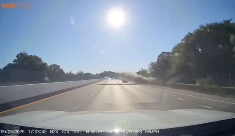 Flying Honda Jumps Six-Lane Highway At Rush Hour
