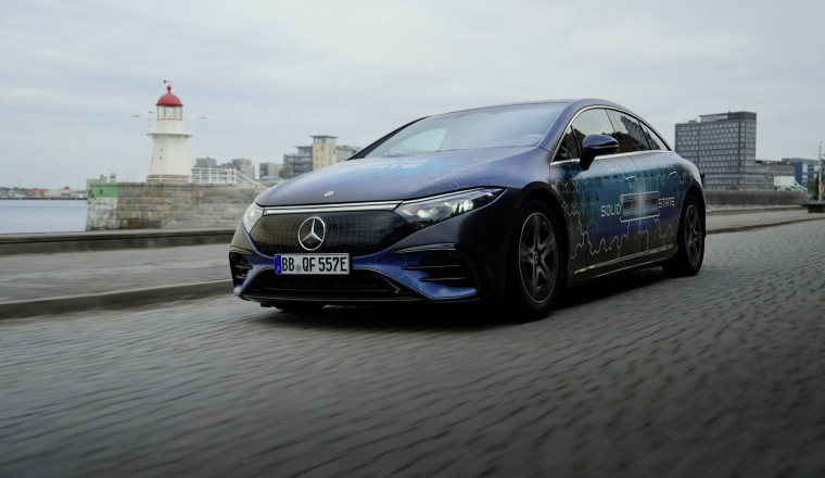 Mercedes Shows Off Solid-State Battery Potential With A 749-Mile Run From Germany To Sweden In A Modded EQS