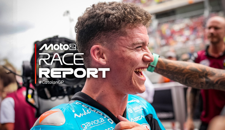 Holgado flawless for majestic maiden Moto2™ victory in Barcelona