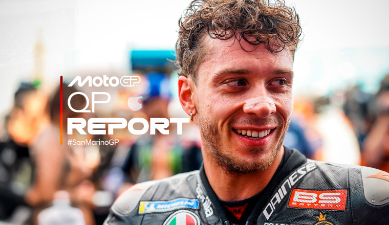 Brilliant Bezzecchi bags Misano pole, Marc Marquez off the front