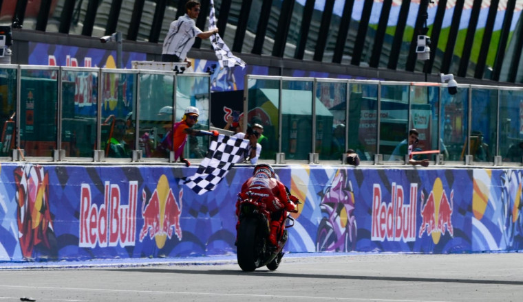 Marquez on brink of MotoGP title after narrow Misano win
