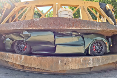 Cops Publicly Crush Dodge Durango Hellcat to Taunt Street Takeover Guys