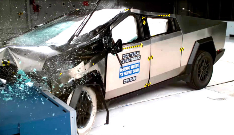 Cybertruck Nails Crash Tests Until The Lights Go Out