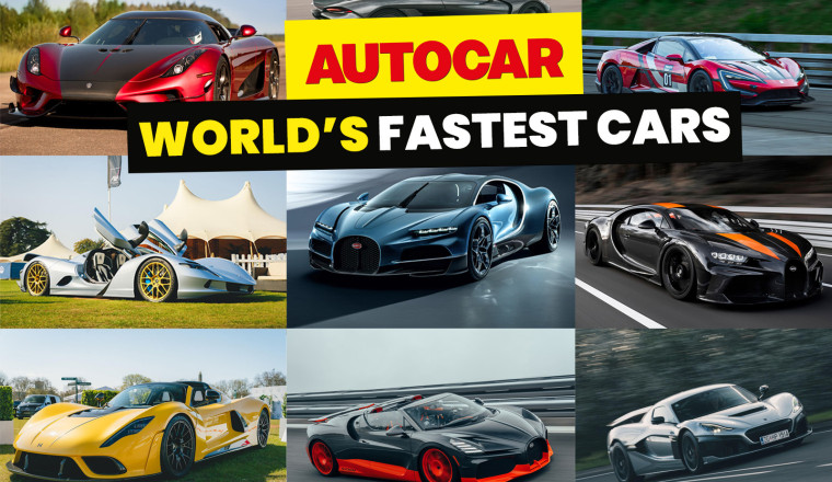 Ranked: The fastest road-legal cars