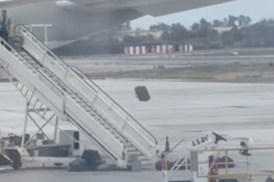 Don't Automatically Freak Out If You See A Worker Just Yeeting Things Out Of A Plane