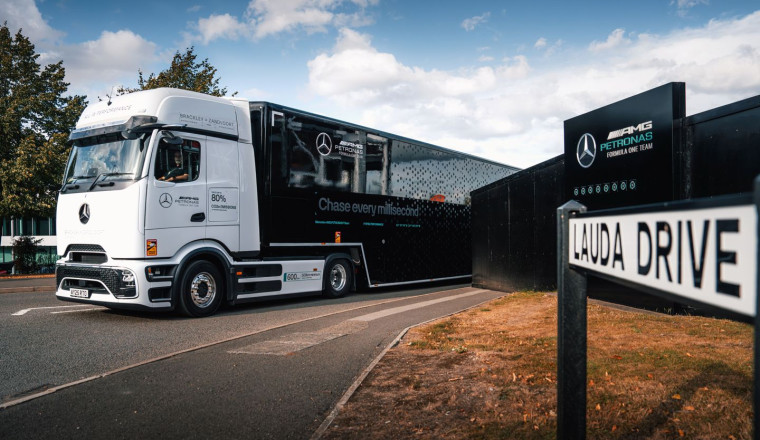 Electric HGV proves point with Mercedes-AMG F1
