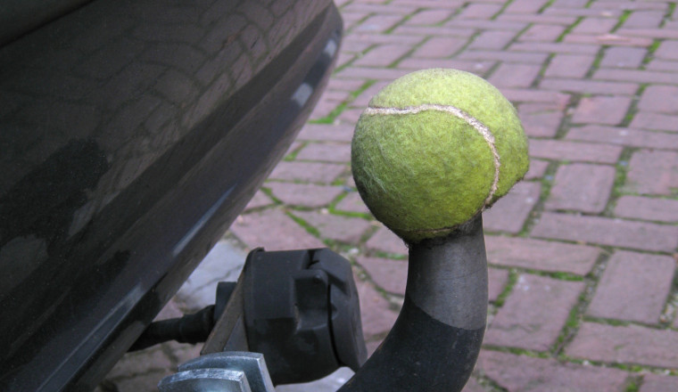 Ever Noticed Tennis Balls On Top Of Trailer Ball Hitches? Here's Why People Use Them
