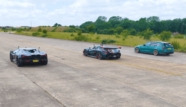 BMW Touring Drag Races Lamborghini and Koenigsegg