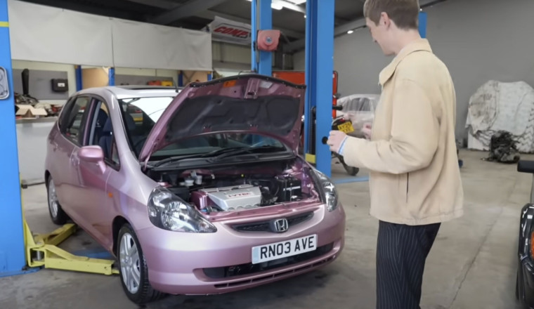 Viral Trainspotter Francis Bourgeois Has K20-Swapped His Honda Jazz
