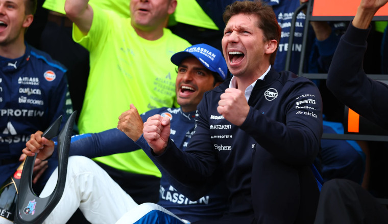 Vowles lauds Sainz after ‘extraordinary’ Williams podium