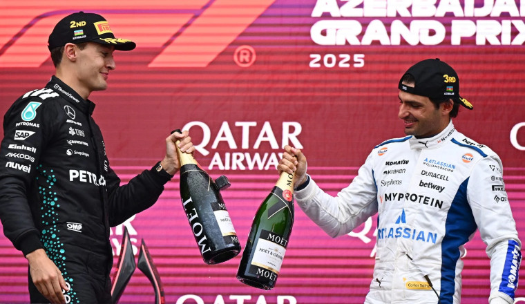 Why Sainz wasn’t able to hold off Russell for P2 in Baku