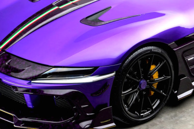 What’s Purple, Loud, And Laughs At Restraint? This Ferrari Has Answers