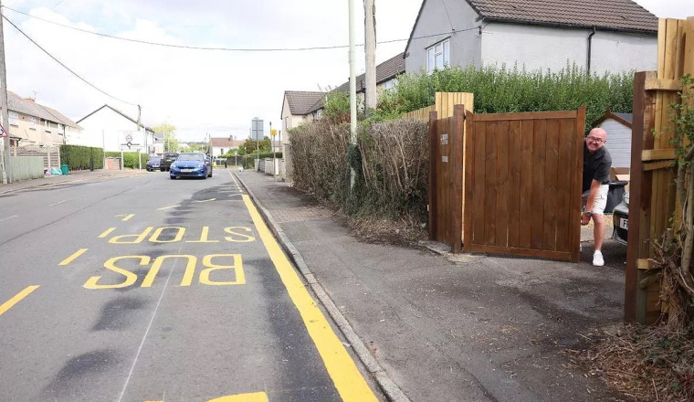 Furious couple blocked into their drive after blundering council paints bus stop directly outside