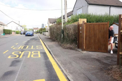 Furious couple blocked into their drive after blundering council paints bus stop directly outside