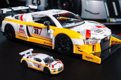 Hot Wheels adds self-build Audi icons to Brick Shop range