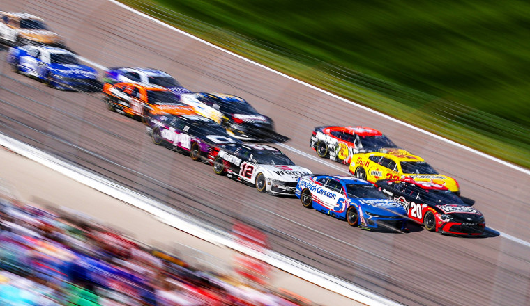 NASCAR starting grid and TV schedule for Kansas Speedway