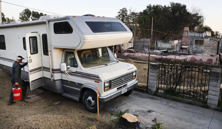 Why RVs Are Popping Up Over Lots Burned Out By The Eaton Fire