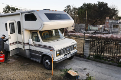 Why RVs Are Popping Up Over Lots Burned Out By The Eaton Fire