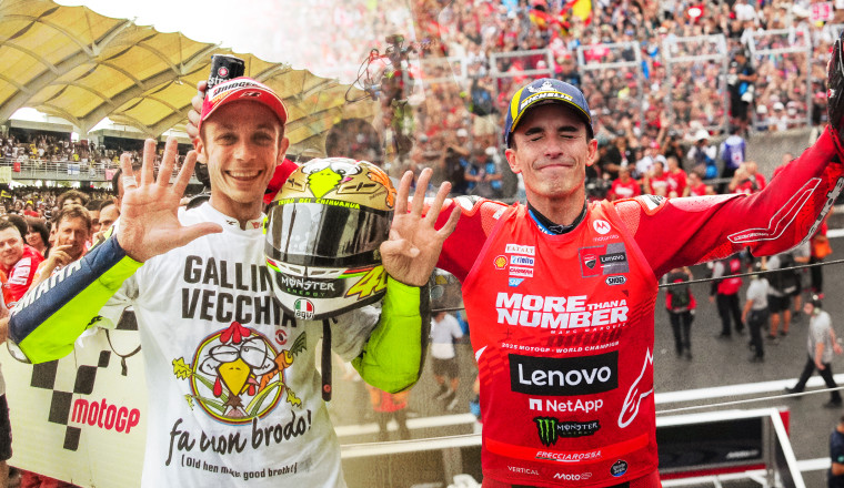 93 vs 46: the stats over seven MotoGP titles