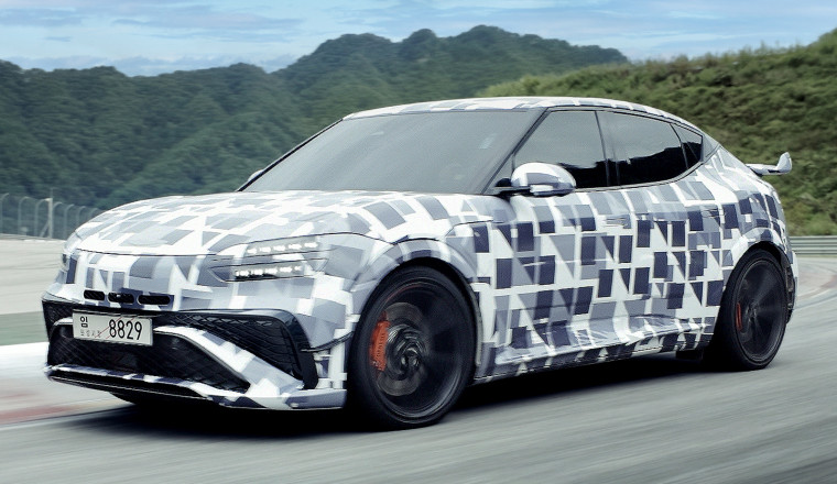 First picture of Genesis GV60 Magma released ahead of unveiling