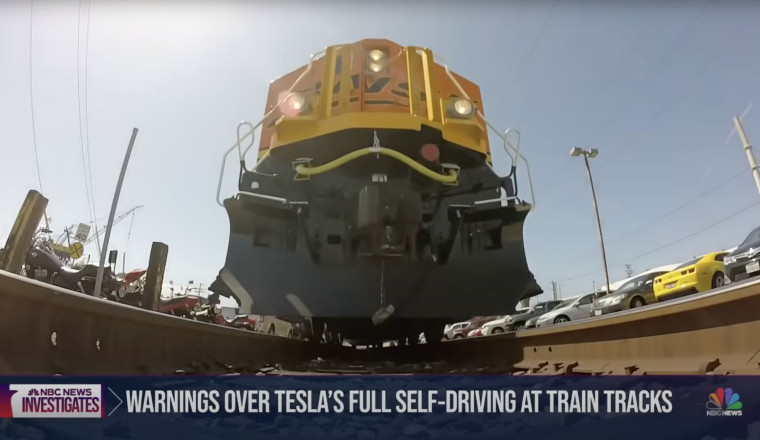 Teslas' Habit Of Driving Onto Train Tracks Has Senators Demanding An Investigation, Like That's Bad Or Something