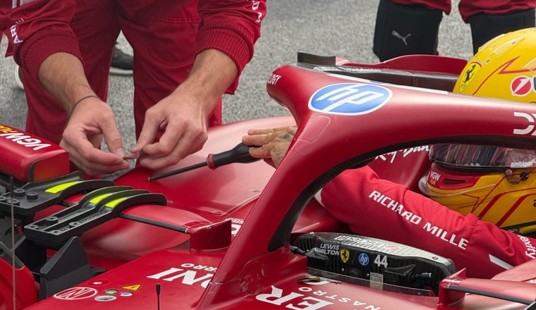 Why Hamilton and Norris are using tape on F1 starting grids