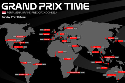 TIME SCHEDULE: Pertamina Grand Prix of Indonesia