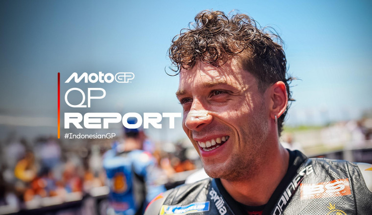 Bezzecchi blasts to pole with jumbled up grid in Indonesia