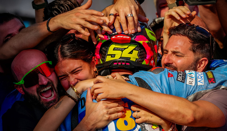 Dominant Aldeguer claims debut win in dramatic Indonesian GP